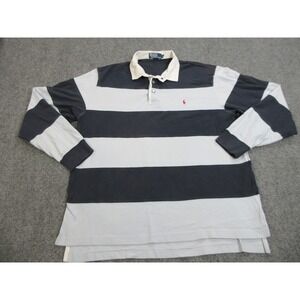 Polo by Ralph Lauren Navy and White Rugby Shirt